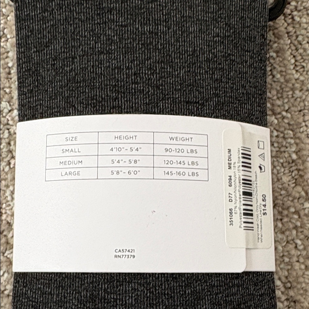 LOFT Charcoal Basic Opaque Tights - Picture 2 of 4
